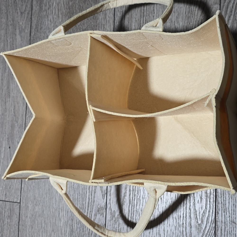 MARGOO StoreBaby Diaper Caddy Organizer – Portable Felt Nursery Storage Bin wi